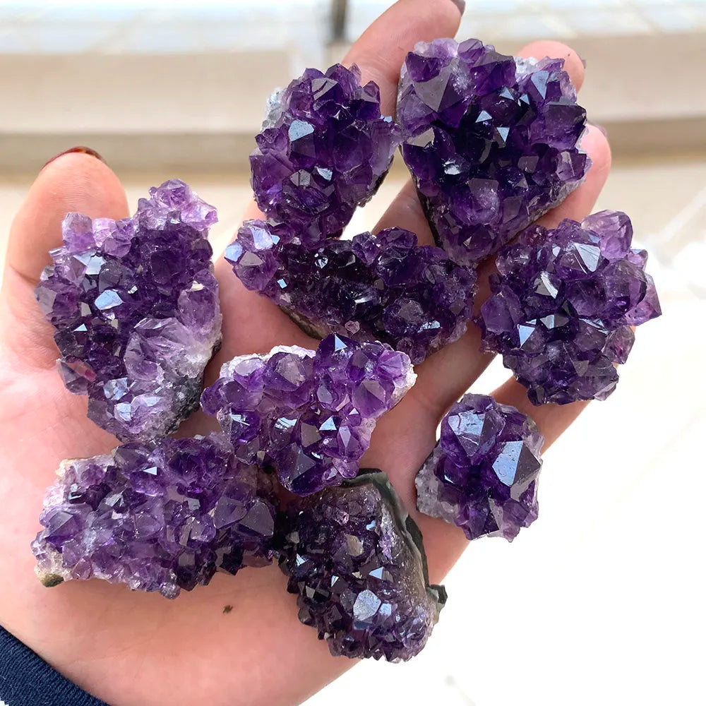 Natürlicher Amethyst Kristallcluster - Heilsteine und Dekoration