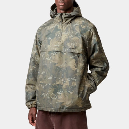 Carhartt WIP Windbreaker Pullover (Winter) - Camo Combi, Green / Black