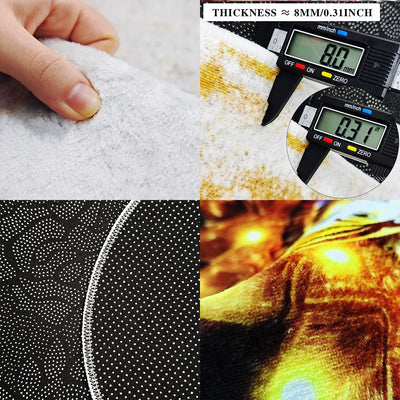 Bunter Abstrakter Kunst Teppich Schwarzlichtposter - Produktbild 6 - NiZED
