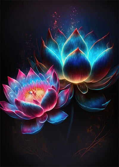 Lotus Gold Schwarzlichtposter - Produktbild 19 - NiZED