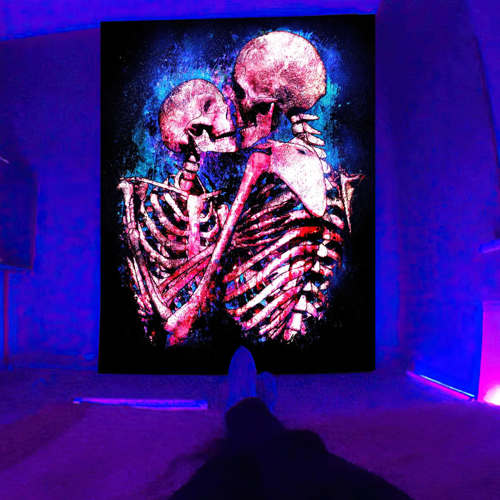 UV-reaktiver Psychedelic-Hippies Schwarzlichtposter