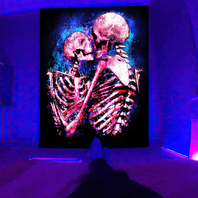 Uvreaktiver Psychedelichippies Schwarzlichtposter - Produktbild 4 - NiZED