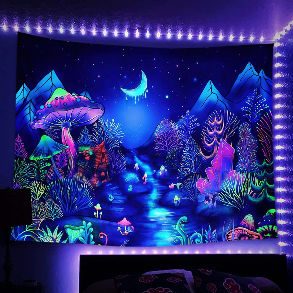 Psychedelic Light Flourescent Schwarzlichtposter