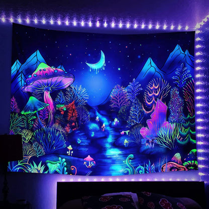 Psychedelic Light Flourescent Schwarzlichtposter