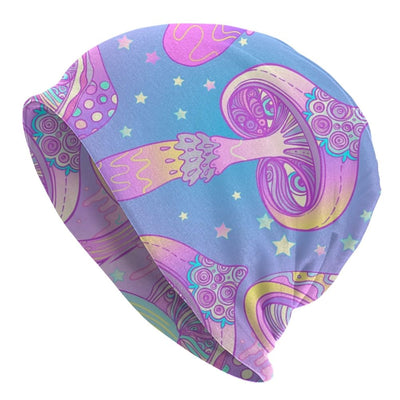Psychedelic Skull Beanie – Trippy Wintermütze NiZED rave techno