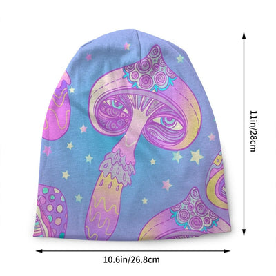 Psychedelic Skull Beanie – Trippy Wintermütze NiZED rave techno