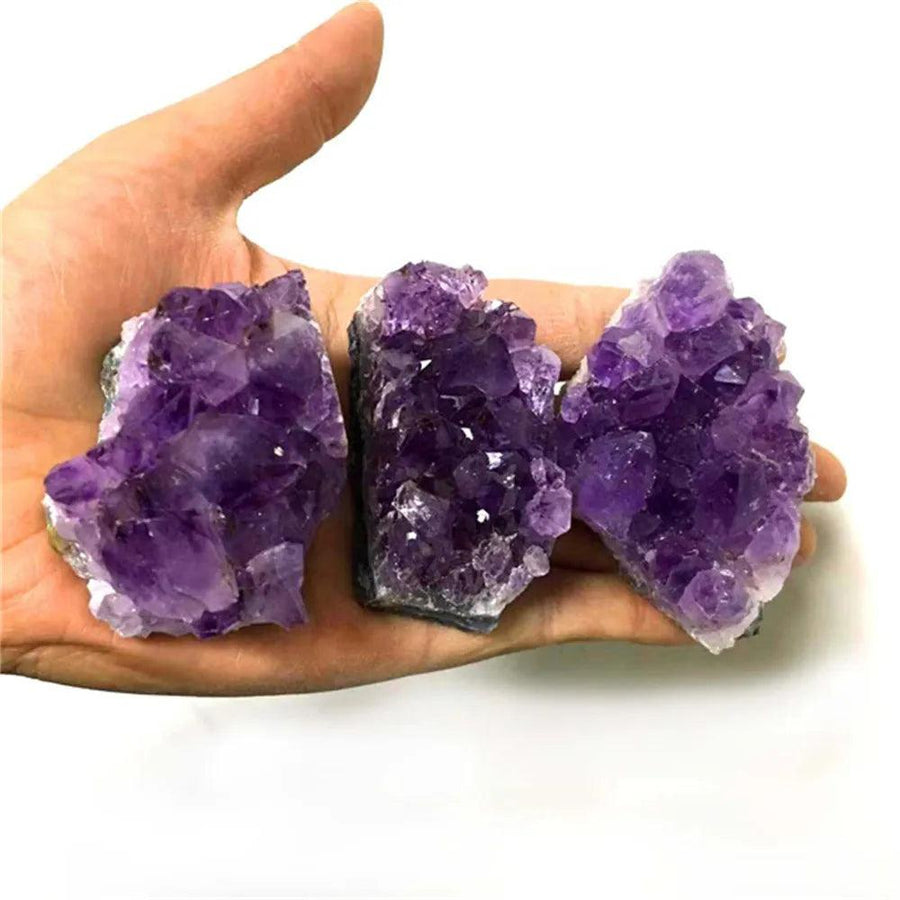 Purple D Amethyst kristall druzy geode