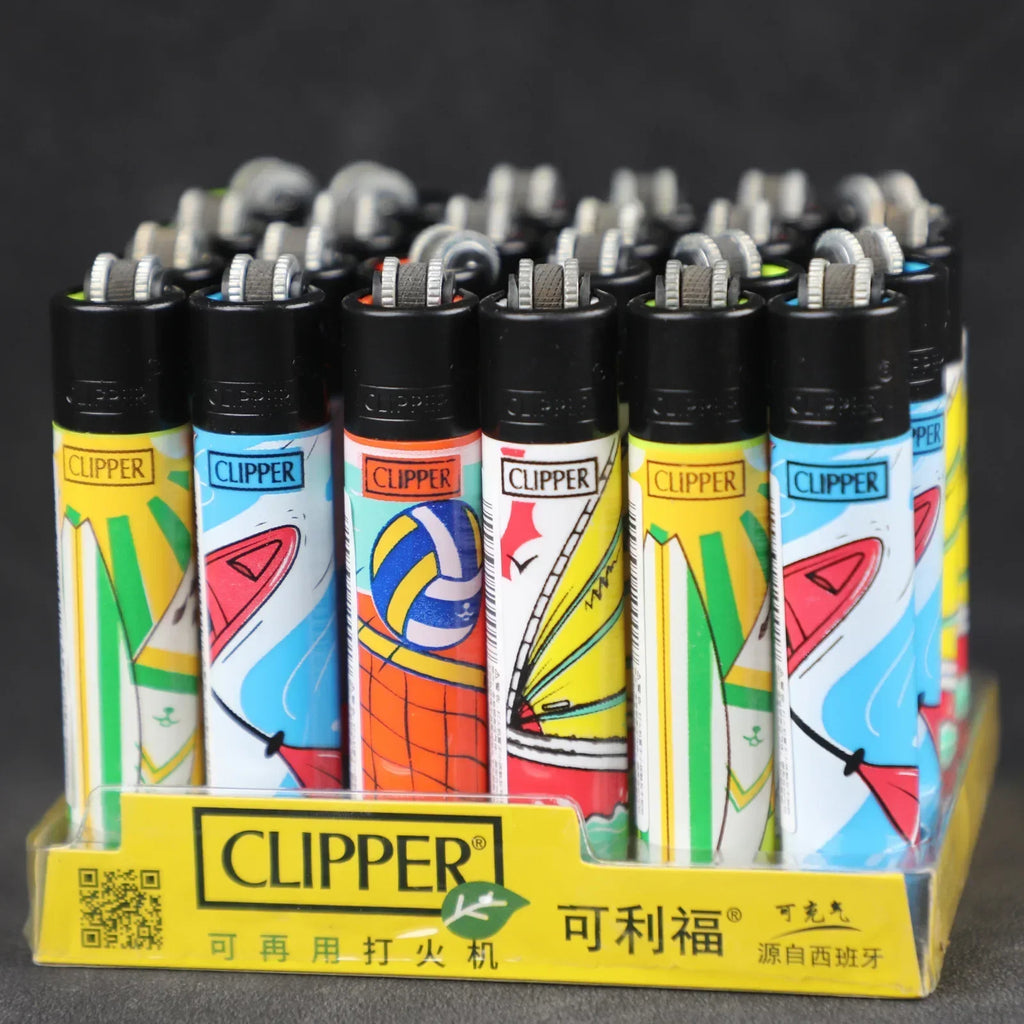Clipper lighter – Refillable with grinding wheel &amp; design motif