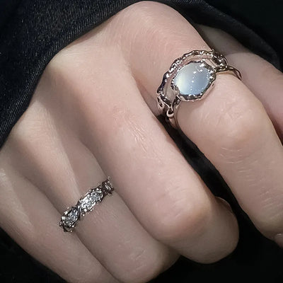 Trendiger Silberfarbener Ring - Produktbild 22 - NiZED