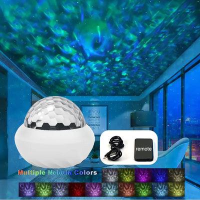 Aurora 360 – RGB-Nordlicht-Projektor mit Fernbedienung