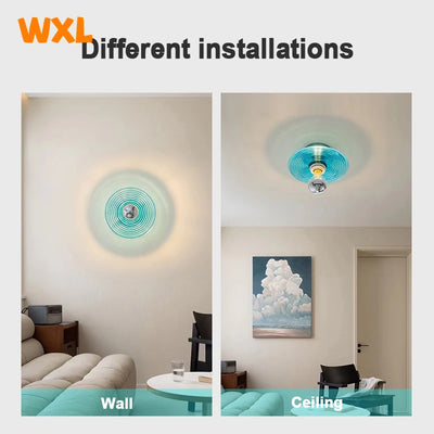STAINED WAVE – BUNTE GLAS-WANDLEUCHTE IM RETRO-STIL