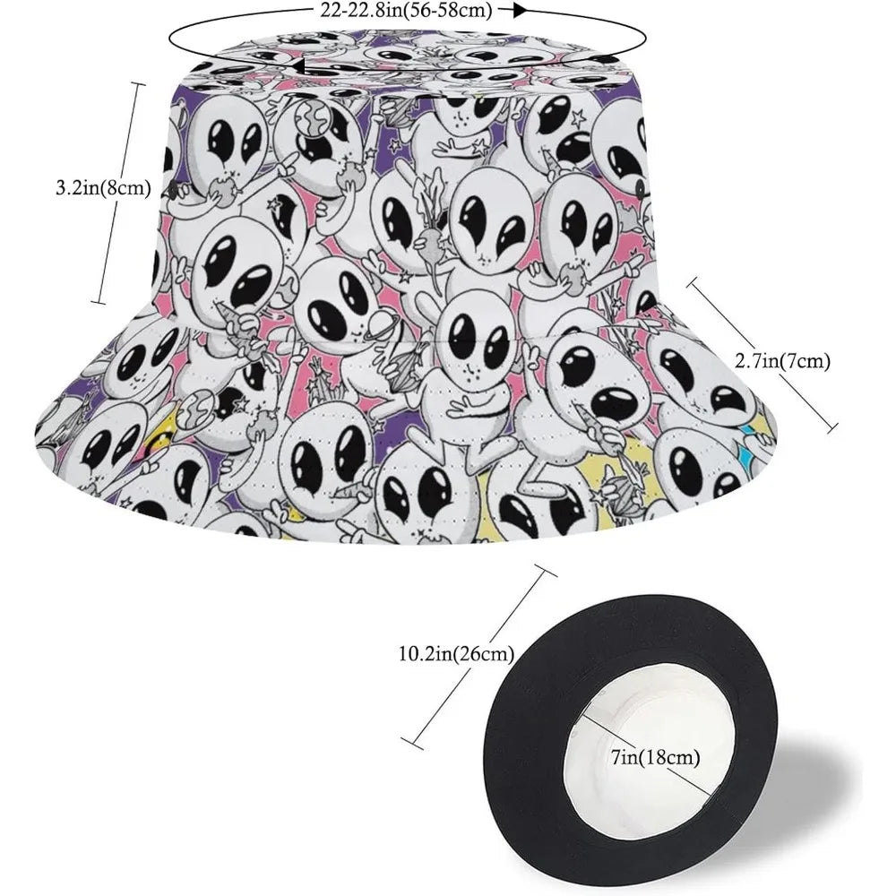 Space UFO Alien Bucket Hat – Unisex