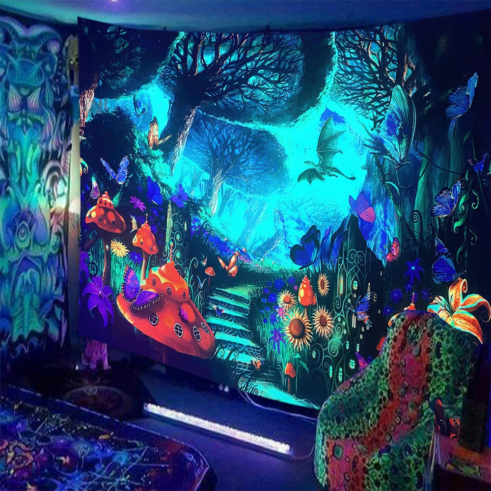 Trippy Kisses Schwarzlichtposter