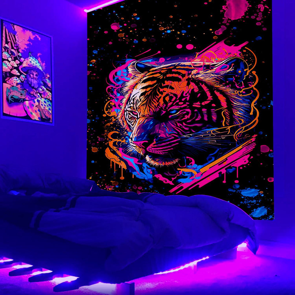 Wildlife flaming Schwarzlichtposter