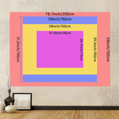 Game Controller Neon Schwarzlicht-Wandteppich