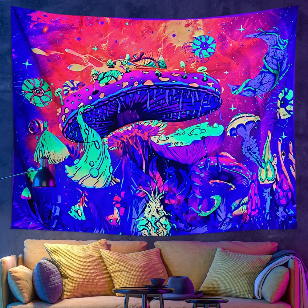 Psychedelic Light Flourescent Schwarzlichtposter