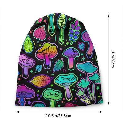 Psychedelic Skull Beanie – Trippy Wintermütze NiZED rave techno