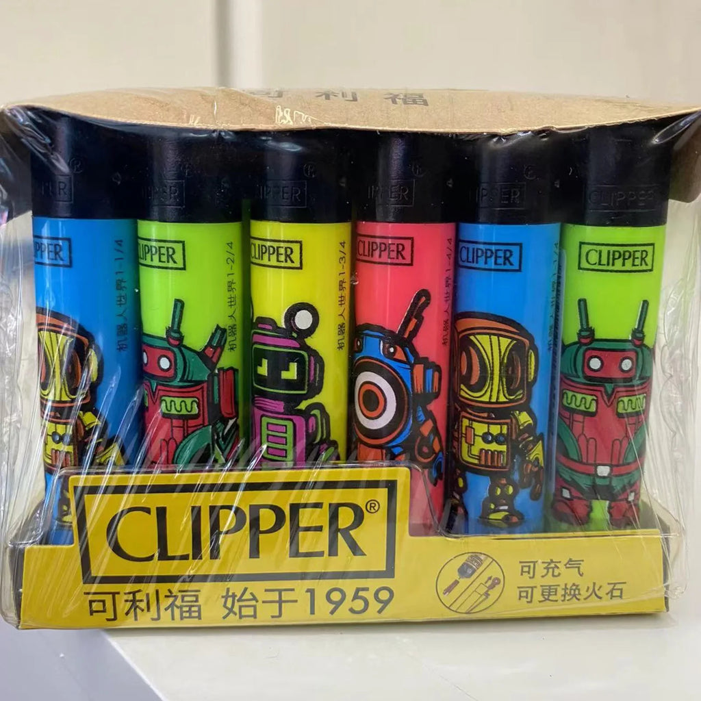 Clipper lighter – Refillable with grinding wheel &amp; design motif