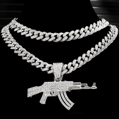 Hiphop Ak47 Halskette - Produktbild 3 - NiZED
