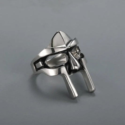 Goth Hip-Hop DOOM Maskenringe - Klassischer Retro Schmuck