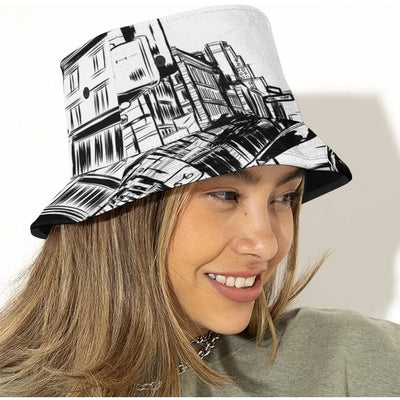Space UFO Alien Bucket Hat – Unisex NiZED rave techno