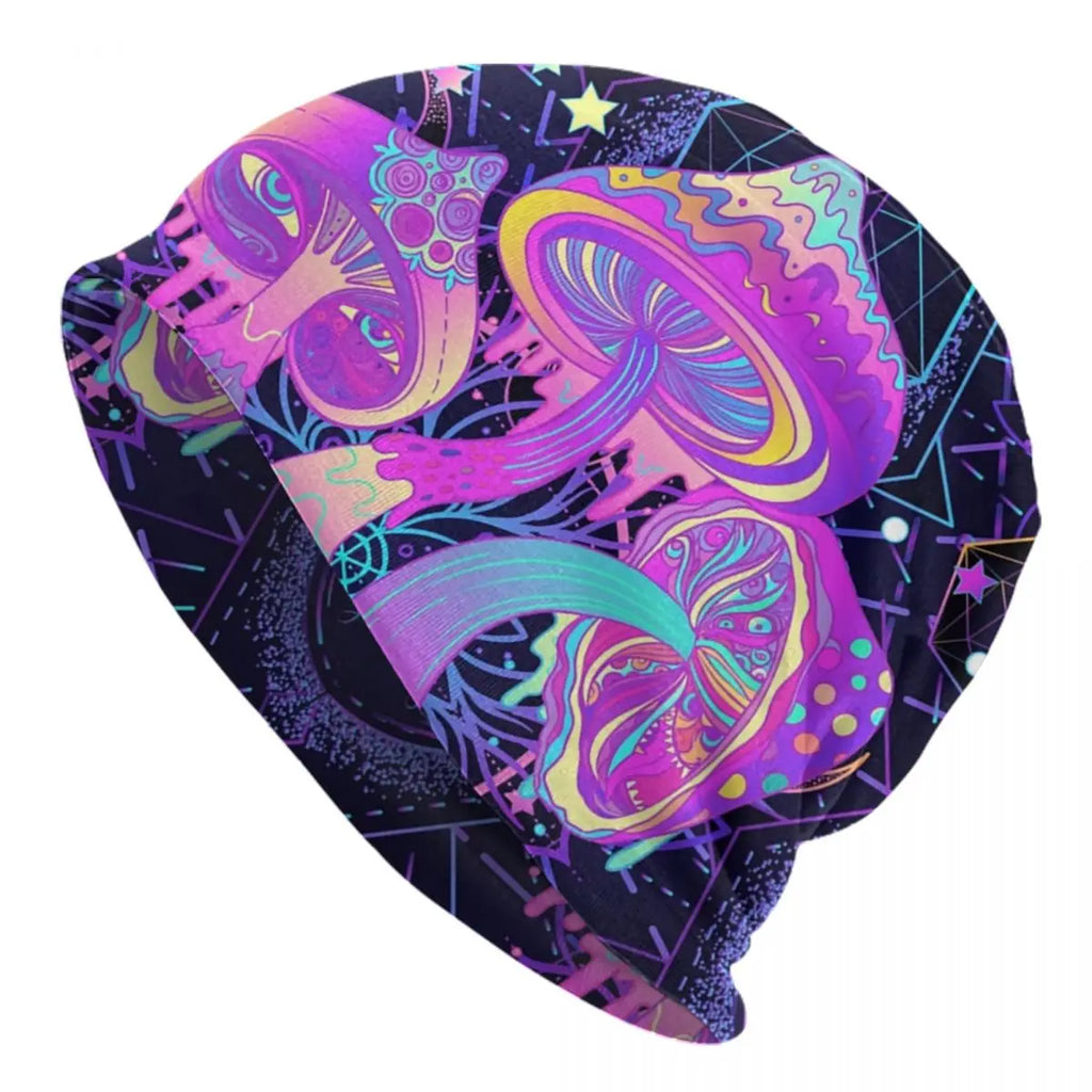 Psychedelic Skull Beanie – Trippy Wintermütze