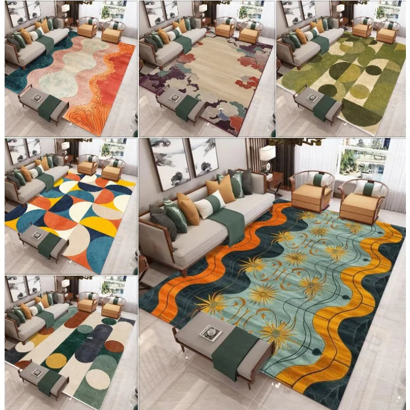 Moderner Geometrischer Teppich – Stilvoll & Großflächig