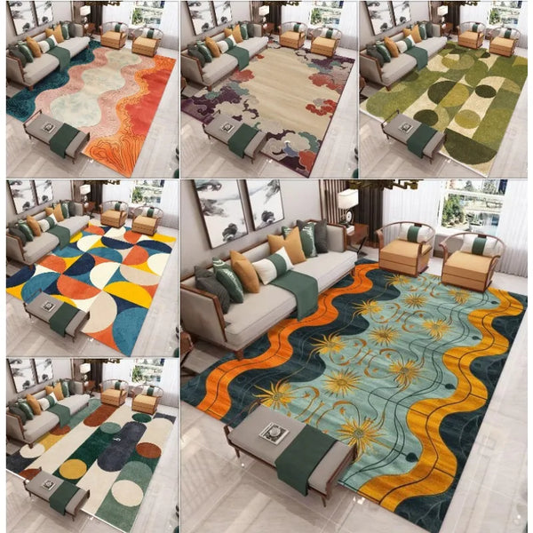 Modern Geometric Rug – Stylish &amp; Large-Scale