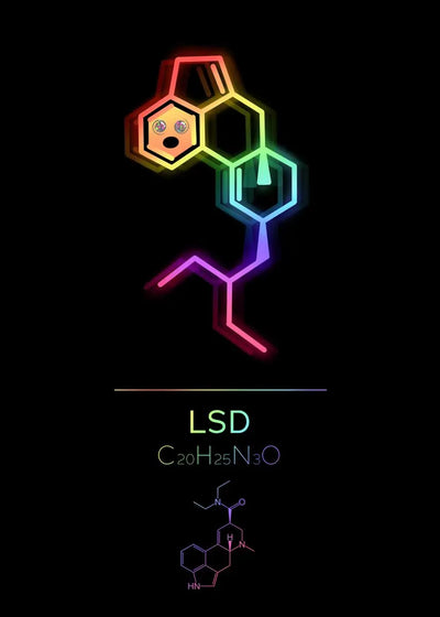 Neon Molecular Poster - Produktbild 10 - NiZED