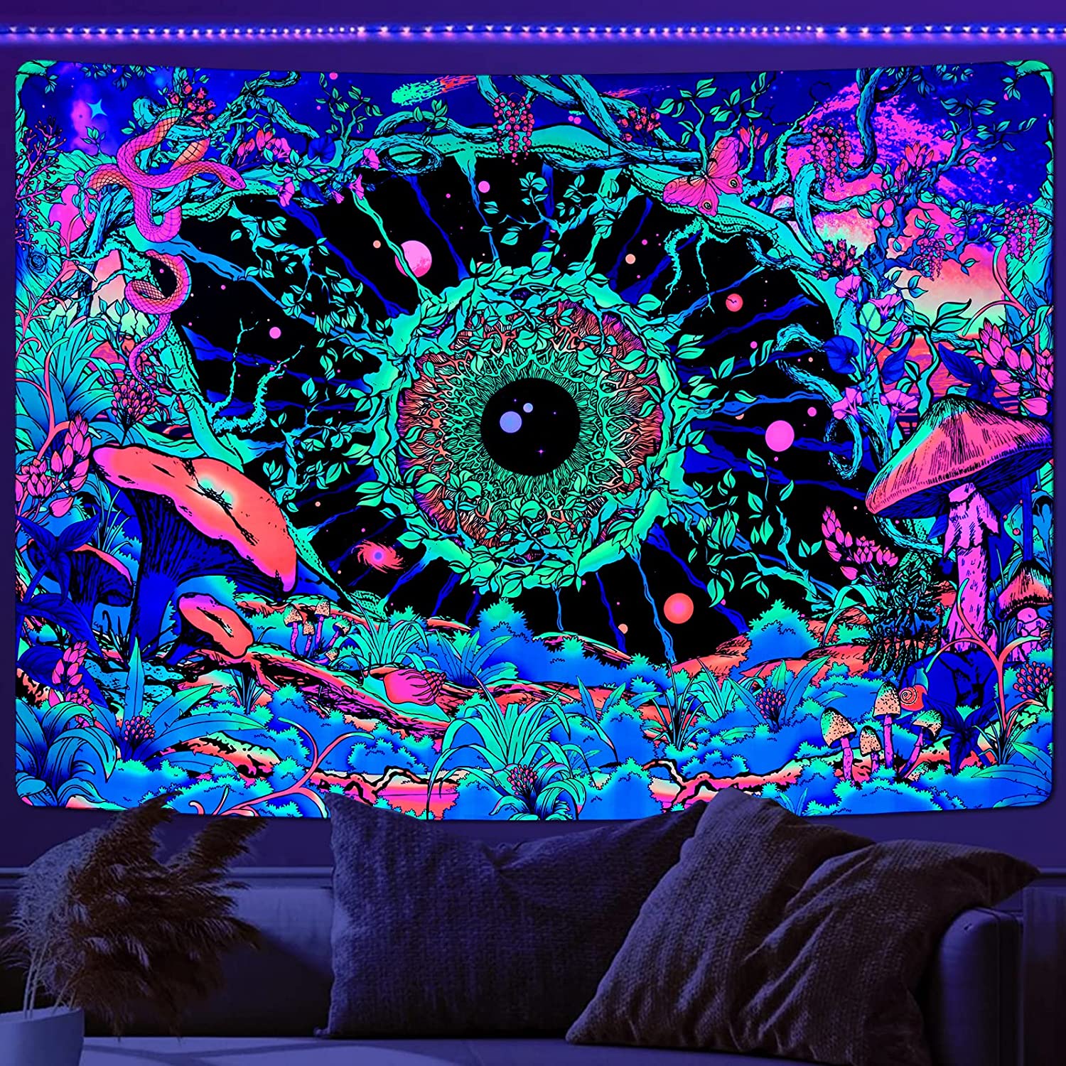 Bohemian Room Schwarzlichtposter