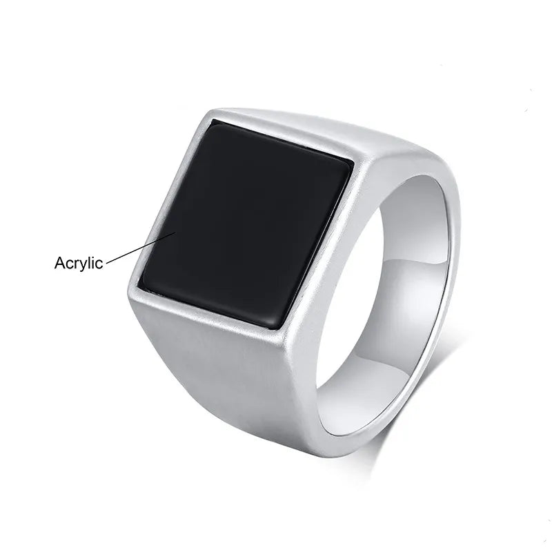 Ring im Punk Rock-Stil - 316L-Edelstahl-Signetring