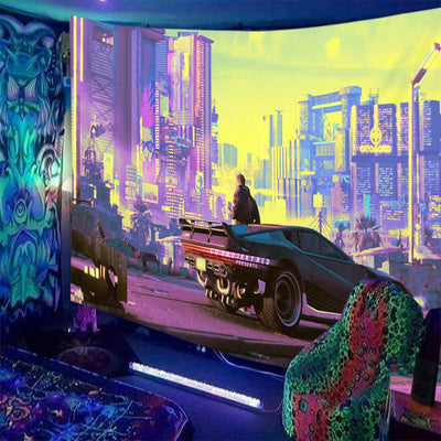 Cyberpunk Futuristic Schwarzlichtposter - Produktbild 13 - NiZED