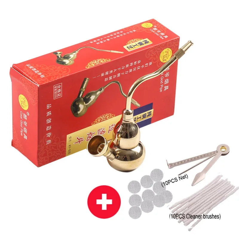 Golden Water Filter Pfeife – Retro Komplettset