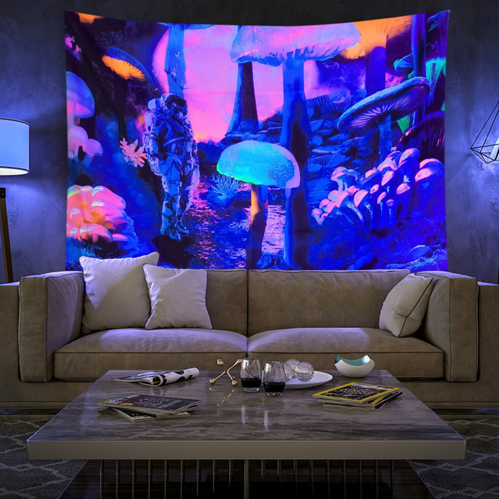 Boho Wall Schwarzlichtposter