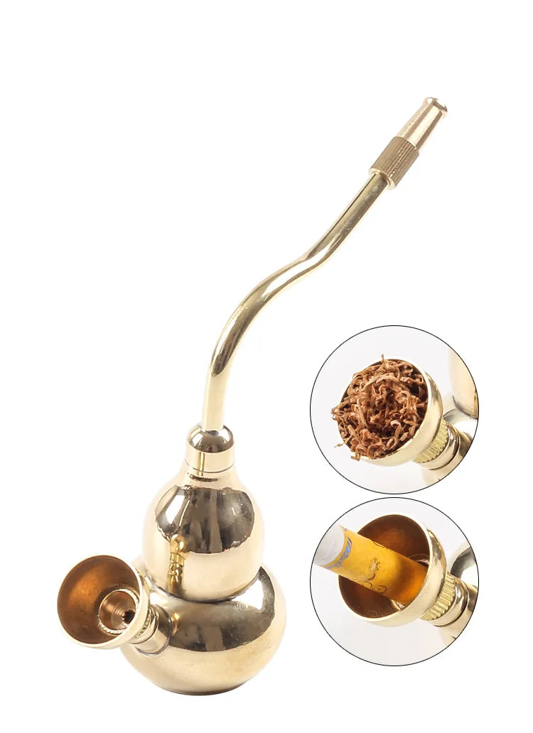 Golden Water Filter Pfeife – Retro Komplettset