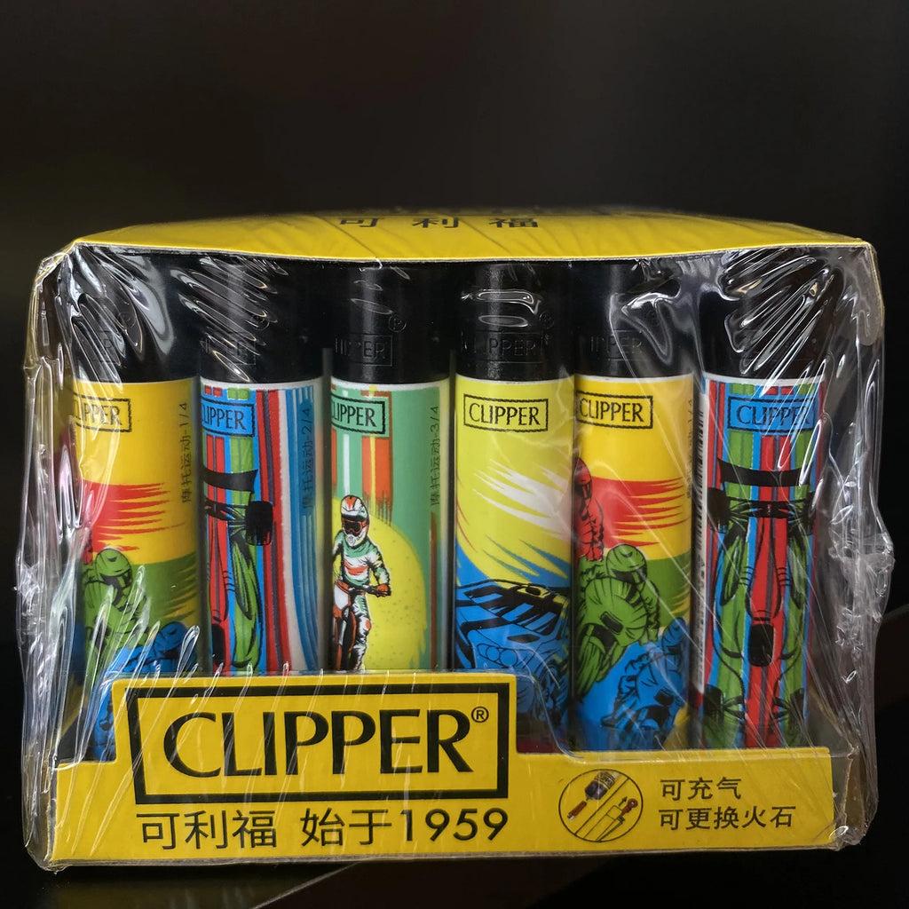 Clipper lighter – Refillable with grinding wheel &amp; design motif