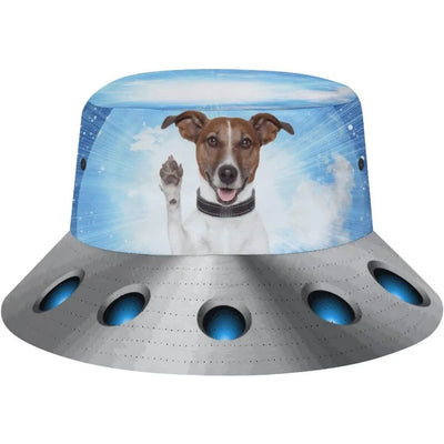 Space UFO Alien Bucket Hat – Unisex NiZED rave techno
