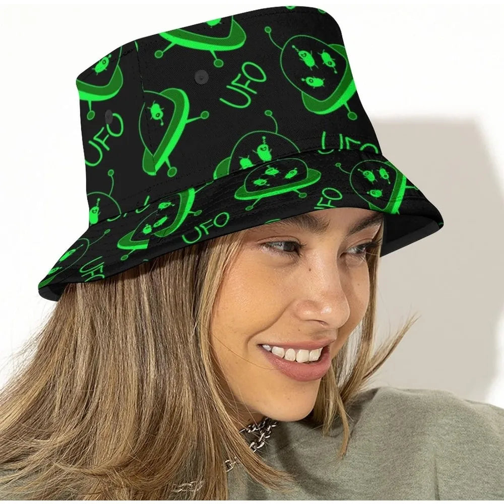 Space UFO Alien Bucket Hat – Unisex
