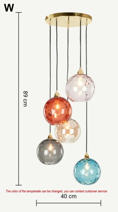 BUBBLE STONE – NORDIC LED-PENDELLEUCHTE AUS GLAS
