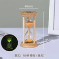 Cosmic Bamboo Glow – Fluorescent Hourglass Timer