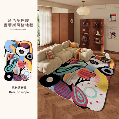 Memphis Style Teppich Schwarzlichtposter - Produktbild 14 - NiZED