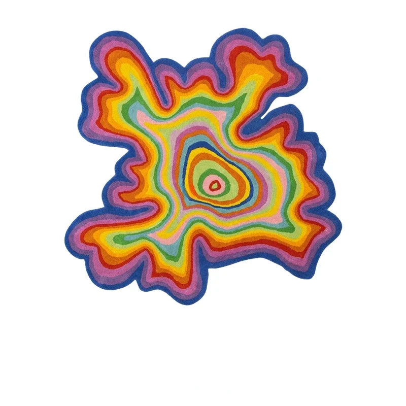 Regenbogen Teppich – Flauschiger Dopamin-Style