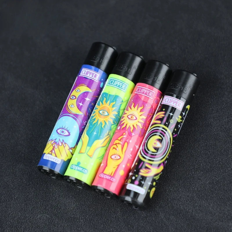 Clipper lighter – Refillable with grinding wheel &amp; design motif