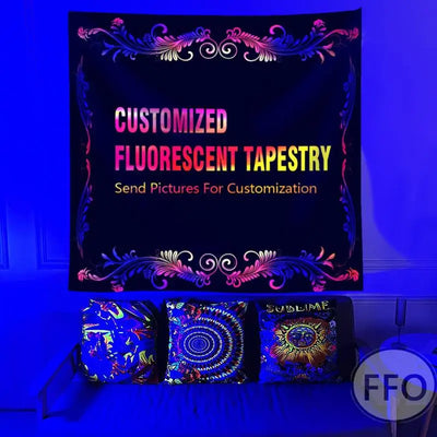 Personalisiertes Schwarzlichtposter mit eigenem Motiv