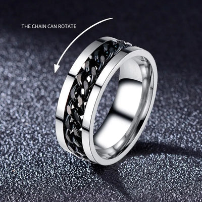 Rotator Titanring von NiZED als Halskette, Streetwear Schmuck und provokantes Accessoire