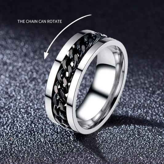 Rotator Titanring mit Flaschenöffner - Einzigartiges Hip-Hop Accessoire