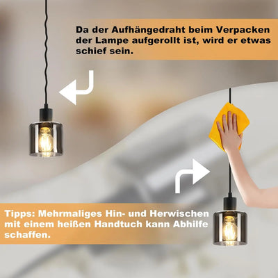 GLASS DROP – E27-GLASPENDELLEUCHTE IM VINTAGE-STIL