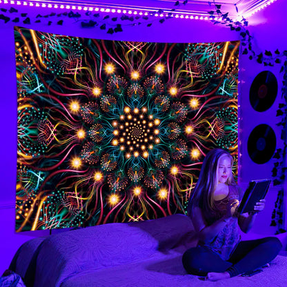 Decoded D Blacklight Poster