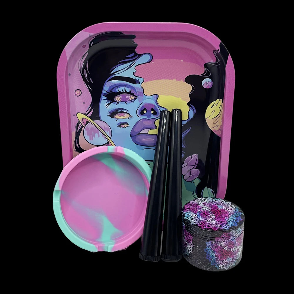 5-teiliges Smoking Kit – Grinder & Zubehör