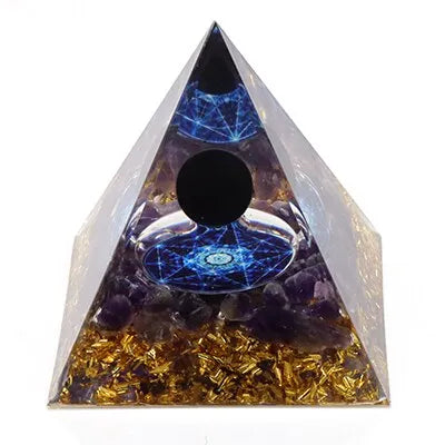 Orgonit pyramide FLOW Schwarzlichtposter - Produktbild 8 - NiZED